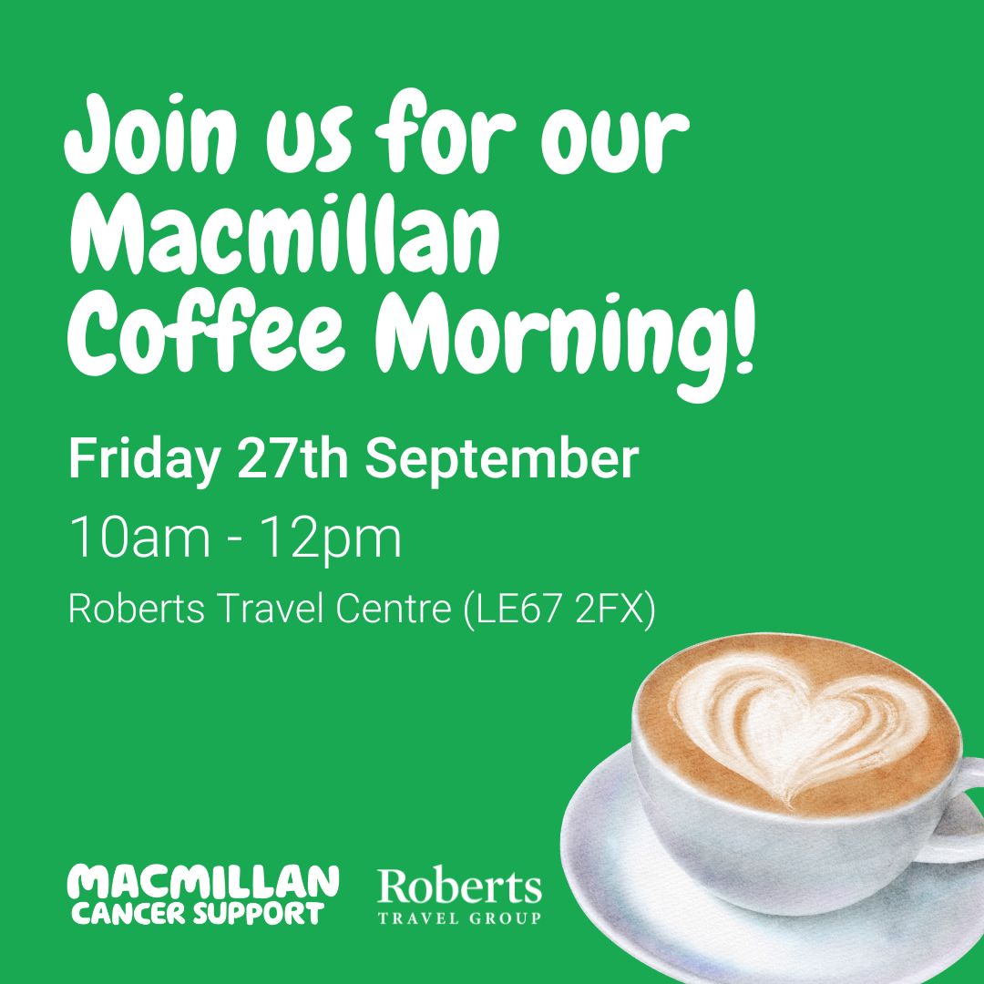 Join Us for our Macmillan Coffee Morning!